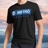 Новая футболка с логотипом Metro Active Logo Т-футболка Смешная Американский размер от S до 5XL