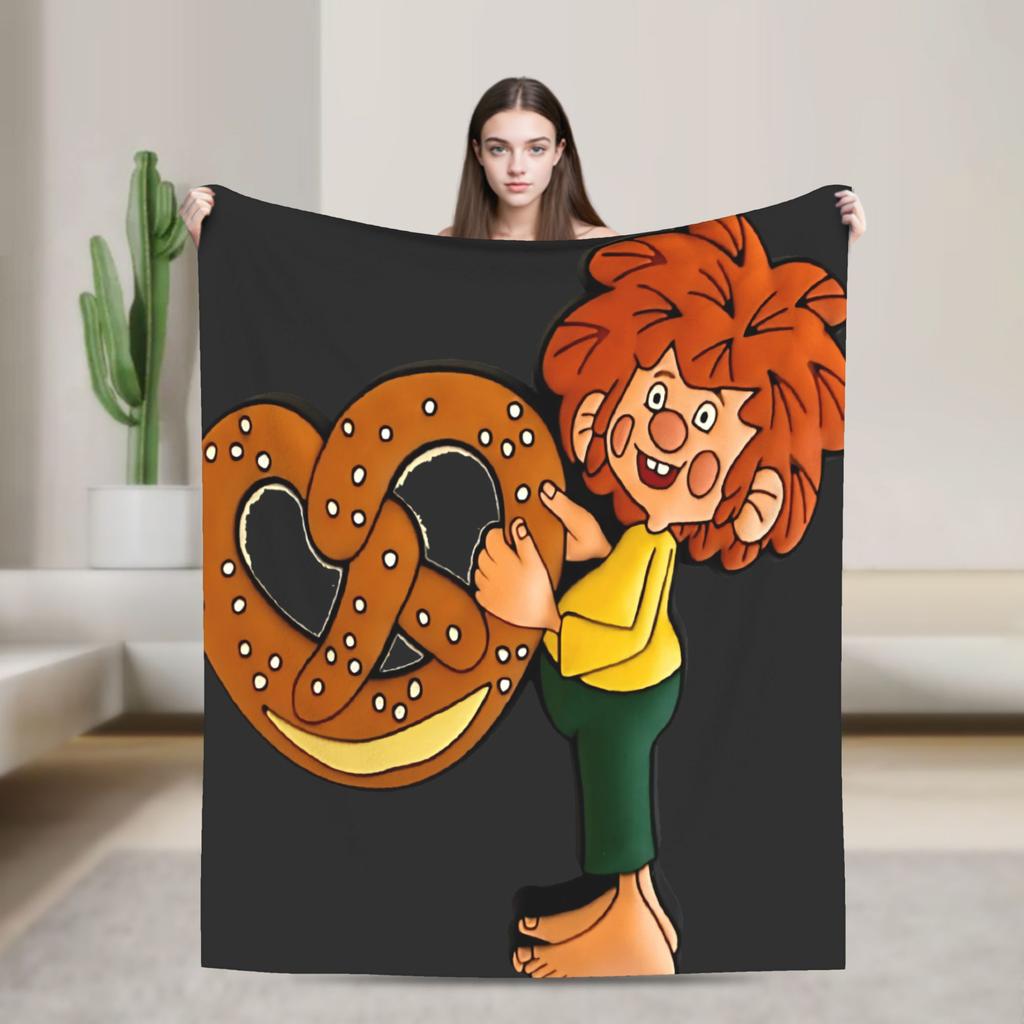 Теплое Мягкое Одеяло Детское Взрослое Декоративное P-Pumuckl Плед Дождливая Фланелевая Постельная Покрывало Для Гостиной Новинка Чехол На Диван-Кровать