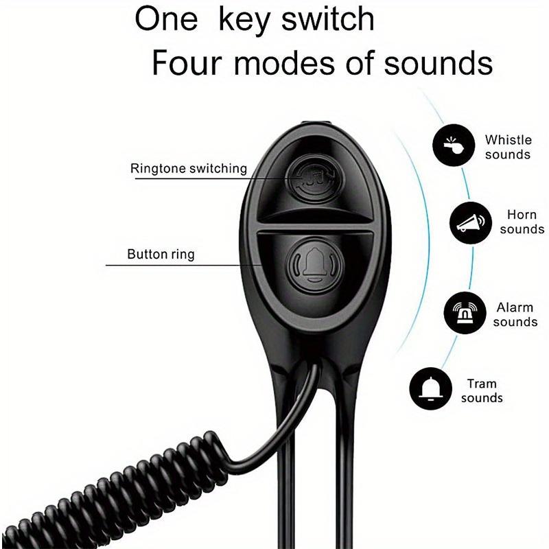Велосипедный электронный звонок, скутер, электронный велосипед, сирена, трубная сигнализация, зарядка через USB, езда на велосипеде, аудиопредупреждение, оповещение о безопасности при езде