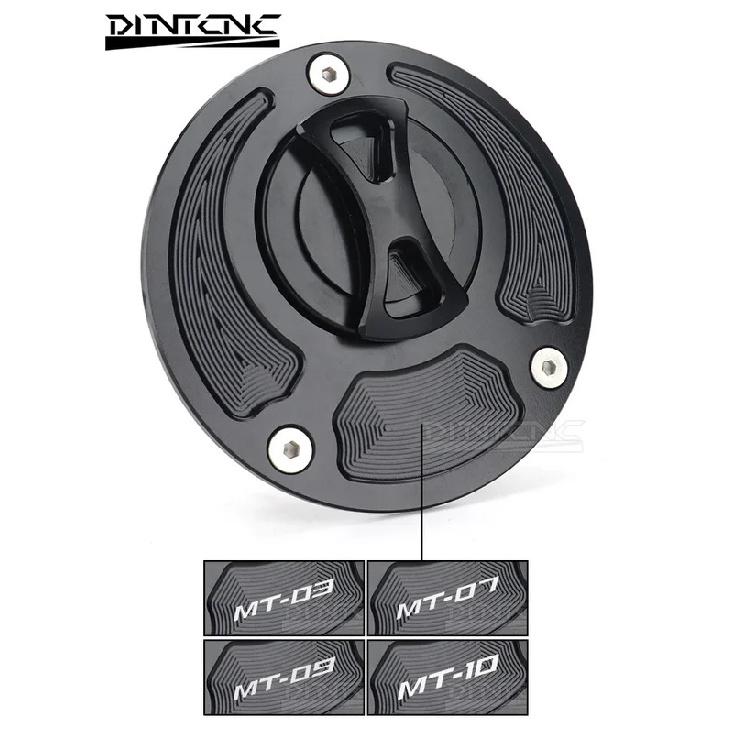 For YAMAHA MT07 MT09 SP MT10 MT03 FZ07 MT09SP MT10SP Keyless Motorcycle Accessories Fuel Gas Tank cap Cover CNC Aluminum