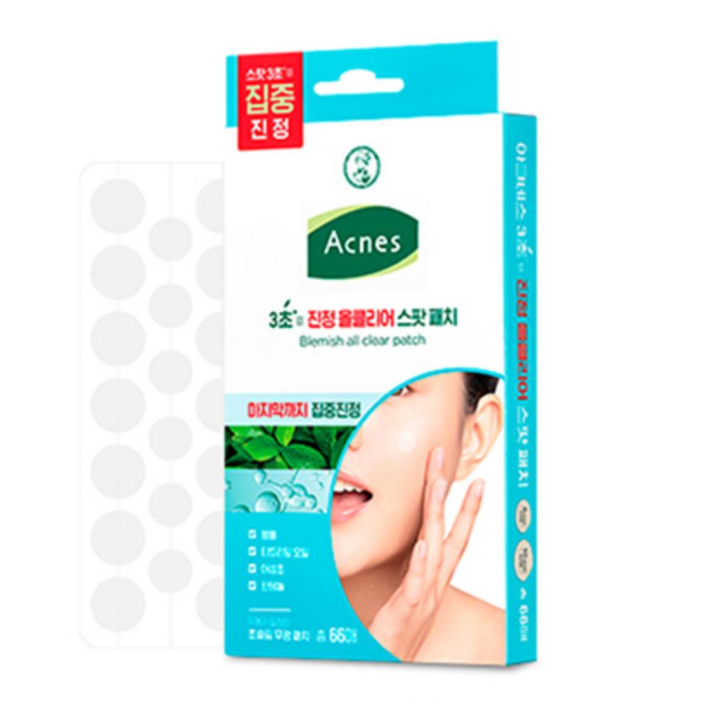 Acnes 3 Second Soothing All Clear Spot Patch 8mm X 24p + 10mm X 42p Set, 66 Sheets, 1 Piece