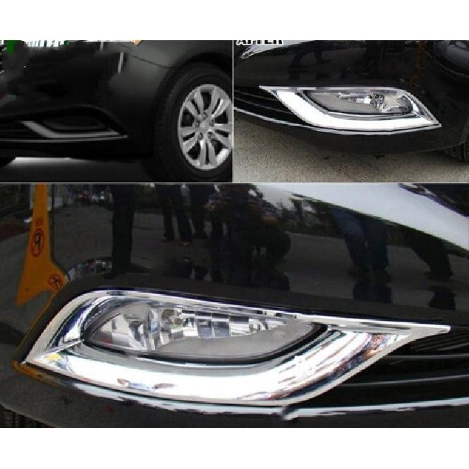 Для Hyundai Sonata 2011-2014 Хромированный стиль Накладка на рамку передней противотуманной фары Пара