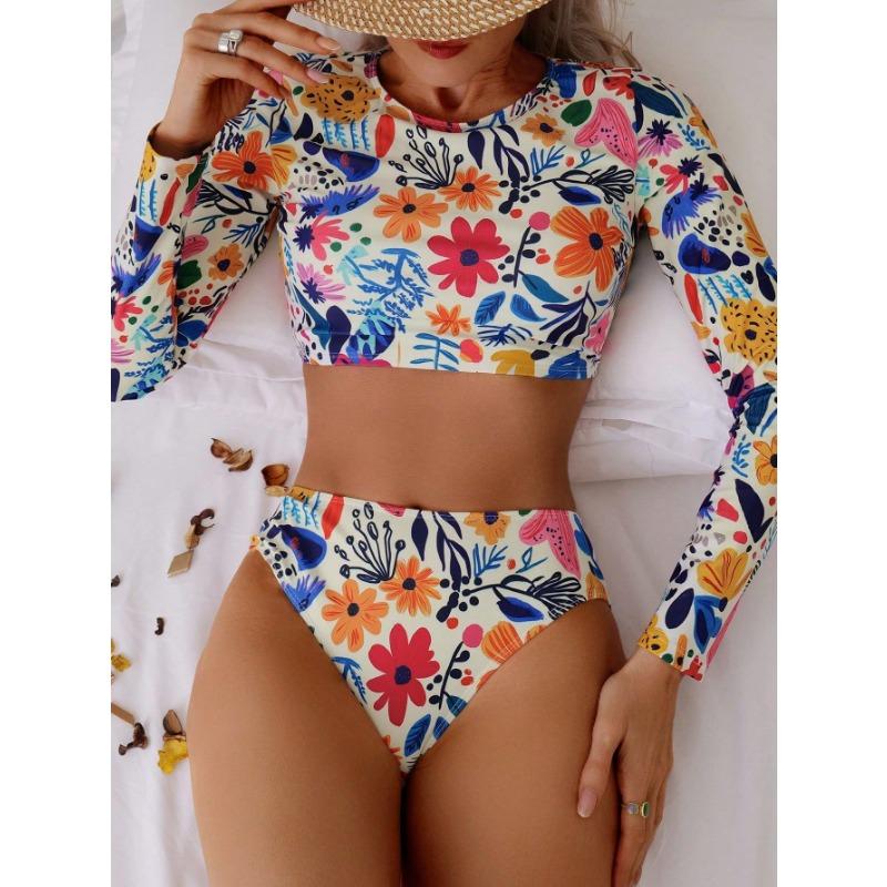 Women S Split Swimsuit Sleeveless Sun Protection Bikini Sexy Swimwear