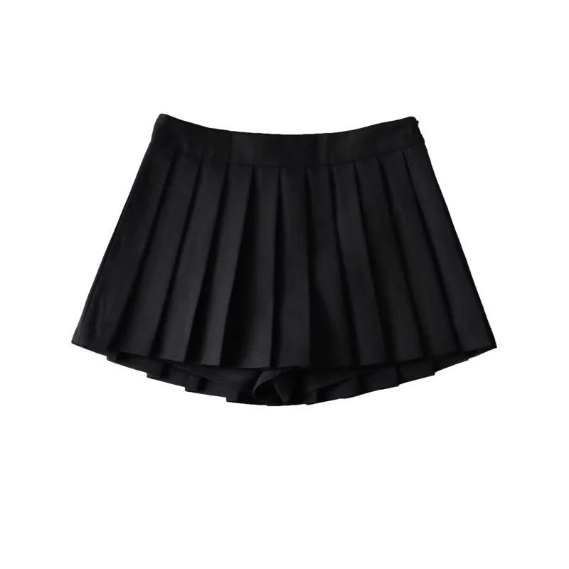 Spicy Girl Anti Revealing Half Skirt Trendy Women'S Clothing 2025 New High Waisted Pleated Short Skirt Fashionable Pleated Skirt