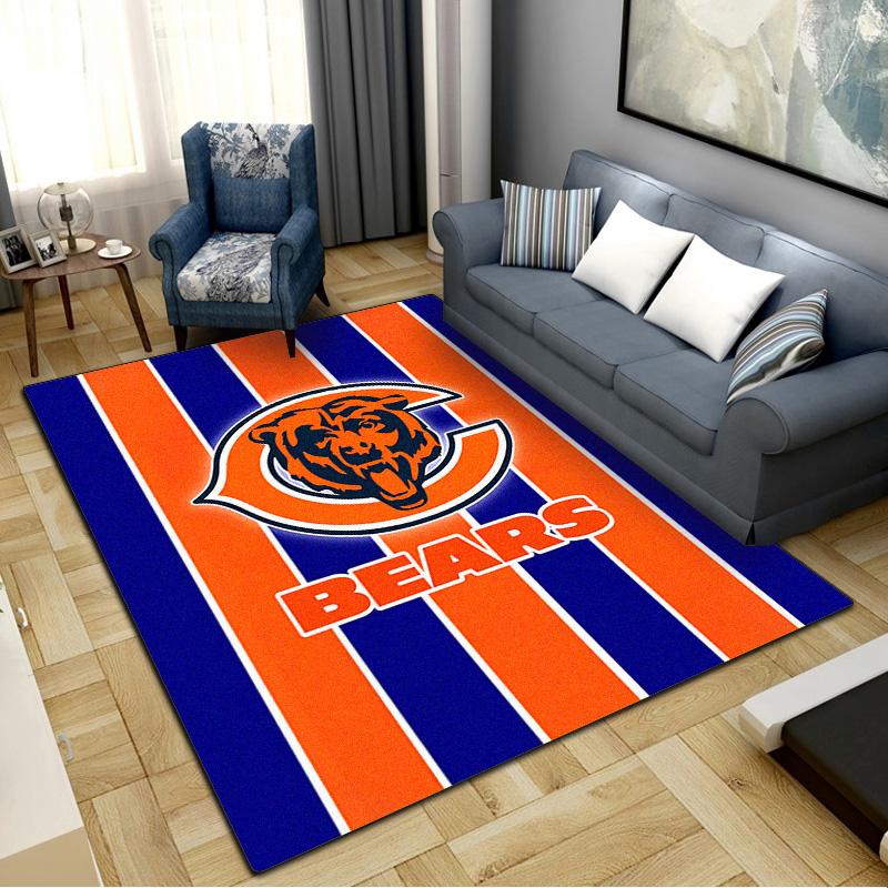 Chicago Bears Carpet Rug for Living Room Bedroom Home Sofa Decoration,Kids play Non-slip Floor Mat
