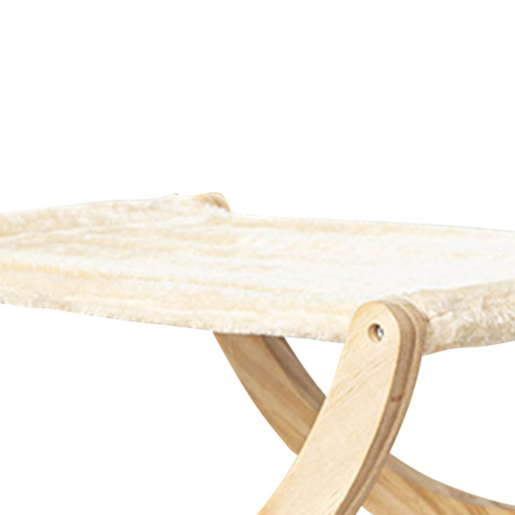 Деревянный гамак для кошек Деревянная кровать-качели для кошек Складная съемная кровать для домашних животных для кошек собак питомцев Плюшевый