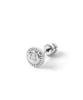 Lionheart LH-1 SUNNY Icon Stud Earrings, Surgical Stainless Steel 316L (Hypoallergenic), with Pouch, Silver, Direct from Manufacturer