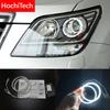 HochiTech для Kia Borrego Mohave 08-10 Ультра яркие светодиодные ангельские глазки SMD белые 2600Лм 12В комплект колец дневные ходовые огни DRL