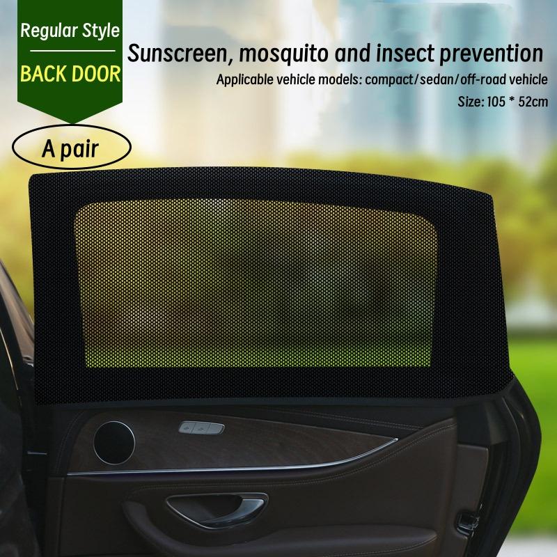 Сетка от комаров на окно автомобиля, Сетка для защиты от солнца, Защита от солнца, Дышащая вентиляционная шторка, Защитное оборудование для автомобиля