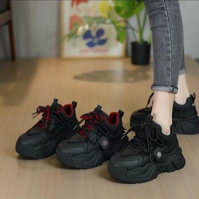 Женские кроссовки в стиле стритстайл 2025: Универсальные, на толстой подошве, с флисовой подкладкой, горячо продаваемые повседневные кроссовки для весны/осени/зимы