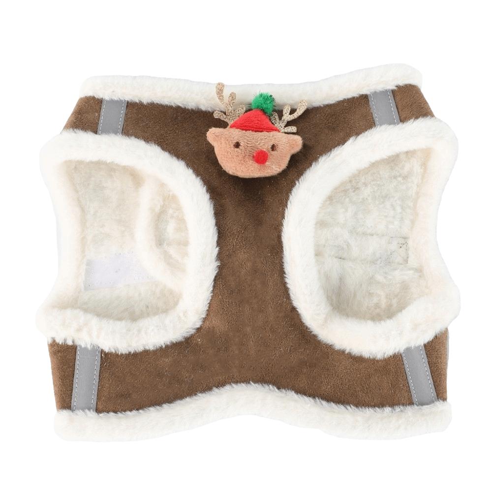 Plush Pet Harness Leash Set Autumn Winter Cat Chest Strap Puppy Chest Harness Cat Dog