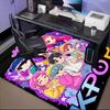 Custom Name Music Stars KPop Demon Rug for Living Room, Game Rooms, Office, Bedroom, Floor Mat Playful Design, fan gifts Christmas decor