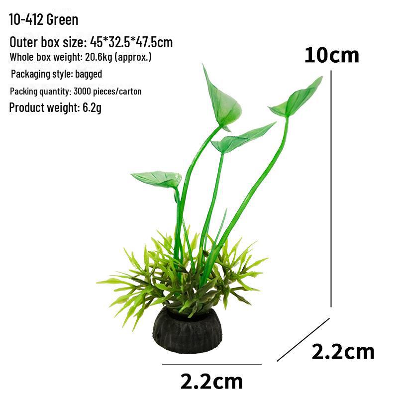 Aquarium Decor: Artificial Plants & Flowers for Fish Tank Landscaping (10-4 Series)