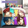 DAN DA DAN Pattern Bedding,Quilt Set Quilt Cover Pillowcase Home Birthday Gift (1 * duvet cover + 2 * pillowcase, without core)