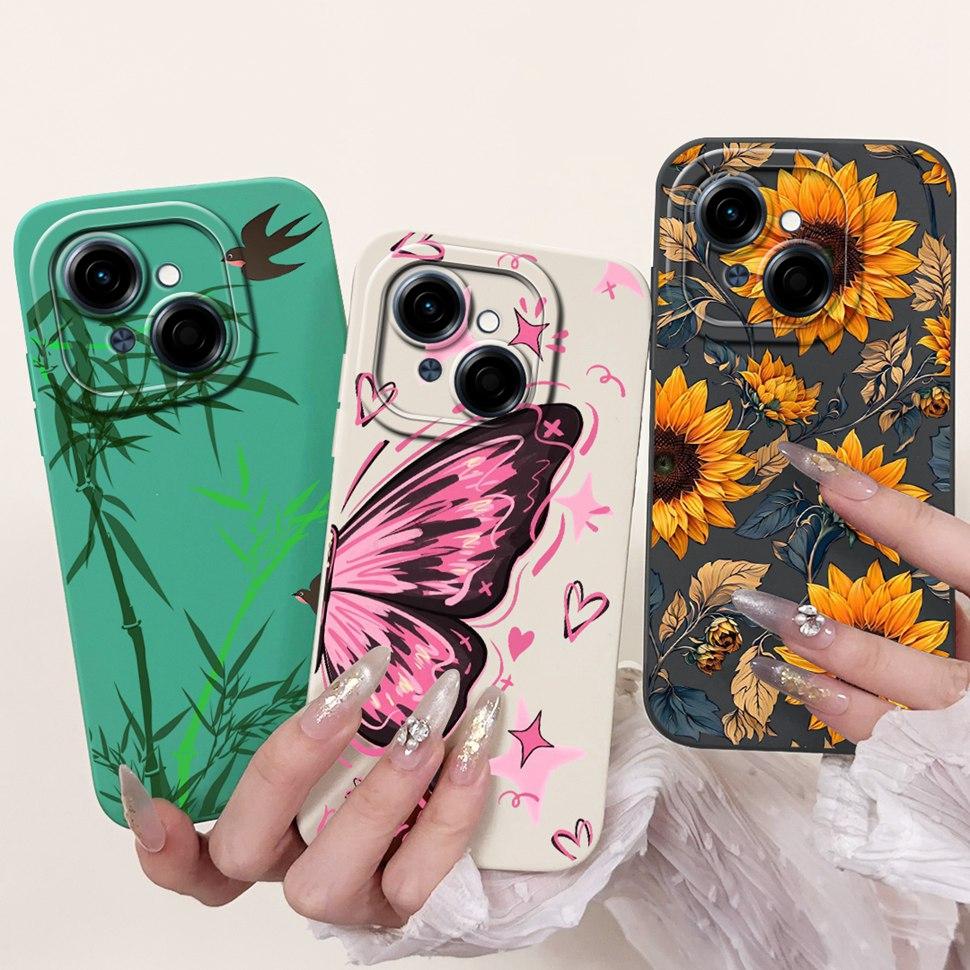 Милый Панда Для Tecno Spark Go 1 2024 Чехол Мягкий Силиконовый Чехол Для Tecno Spark Go 2025 SparkGo 1 Go1 Pop 9 Pop9 Чехлы Сумки 6.67"