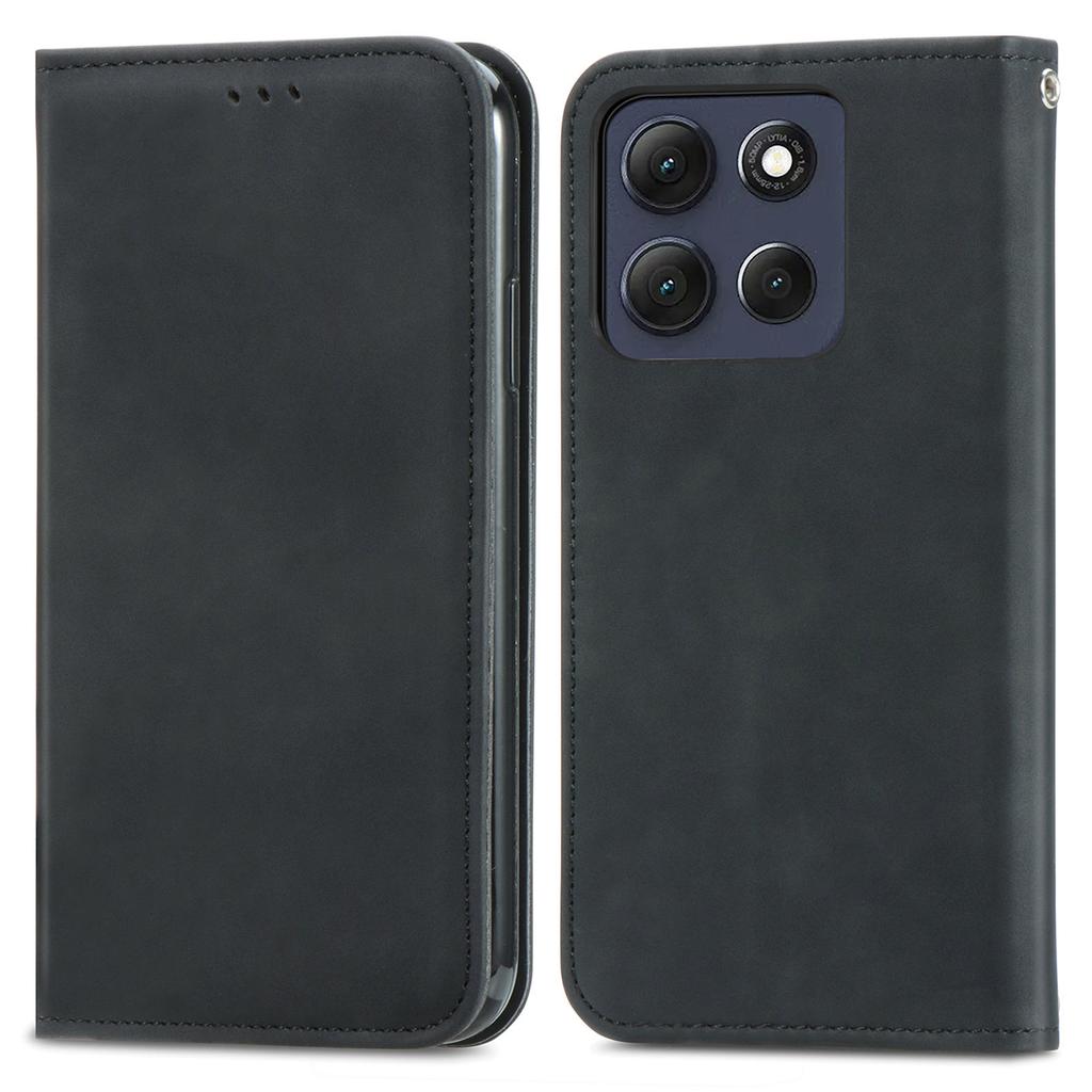 For Motorola Moto G86 Power 5G Leather Case with Card Holder Magnetic Absorption Phone Cover