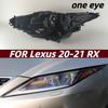 Совместимый корпус фары для Lexus RX 2020-2021: Черный Базовый Пластиковый Передний и Задний Корпус