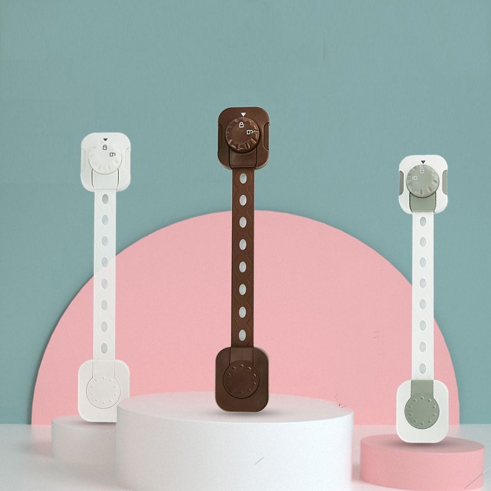 Plastic Child Safety Lock Strong Fixation Drawer Lock Multifunction Refrigerator Door Lock Toddler