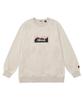 NANGA 2025 ECO HYBRID BOX LOGO Size M Men's SWEATSHIRT, OATMEAL, (NW2441-1F001-A)