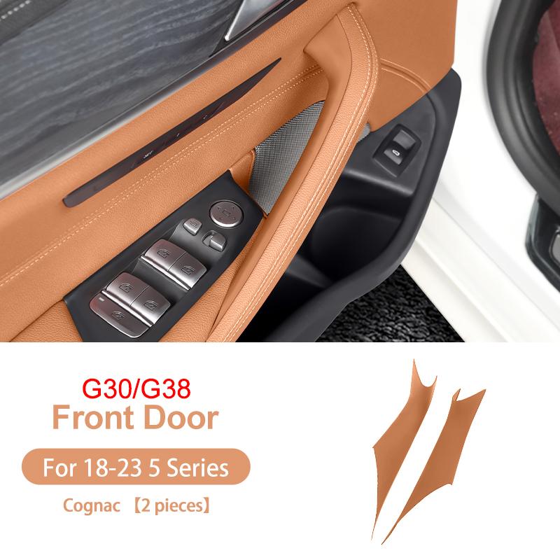 BAGE7 2026 Car Sticker 2PCS Car Inner Door Pull Handle Panel Pull Trim Covers Auto Accessories Fit For BMW 5 Series G30 G38 2018-2023