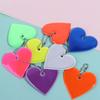 PVC Material Reflective Pendant Multi-functional Heart Shap Keychain  Backpacks Strollers