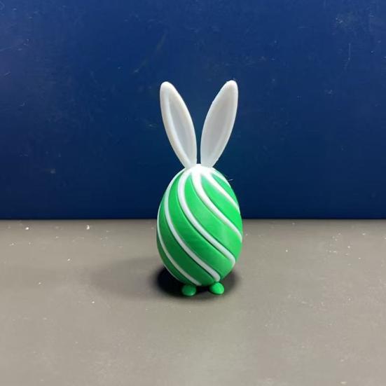 3D-печатное спиральное пасхальное яйцо Уникальная сенсорная игрушка-антистресс с ушками кролика для взрослых Снятие стресса Наполнители для пасхальной корзины Товары для вечеринок