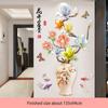 Chinese Style Classical Vase Flower Wall Sticker Rose Lotus Butterfly Decoration Decals Removable Wall Art Home Decor