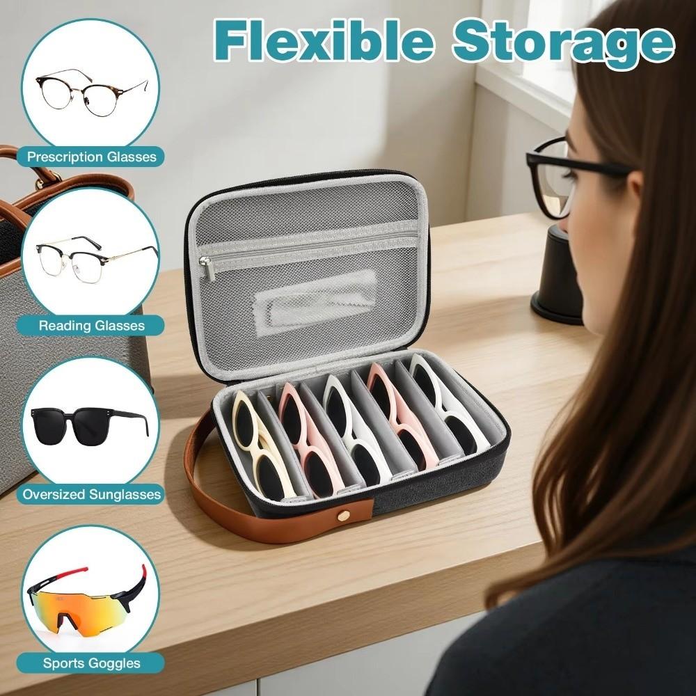 Hard Shell Eyeglasses Case Portable Sunglasses Protective Case Simple Glasses Storage Box Women