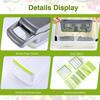 Multifunctional Vegetable Chopper Tomato Carrot Grater Onion Shredders Cucumber Slicer, Egg Strainer Drain Basket Kitchen Tool
