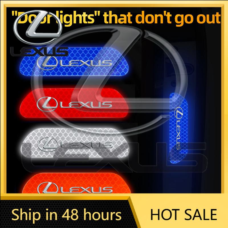 2026 Hot Interior Stickers Lexus Car Door Reflective Sticker Night Light Warning Decal For Lexus F SPORT ES RX NX LS UX LM LX GX