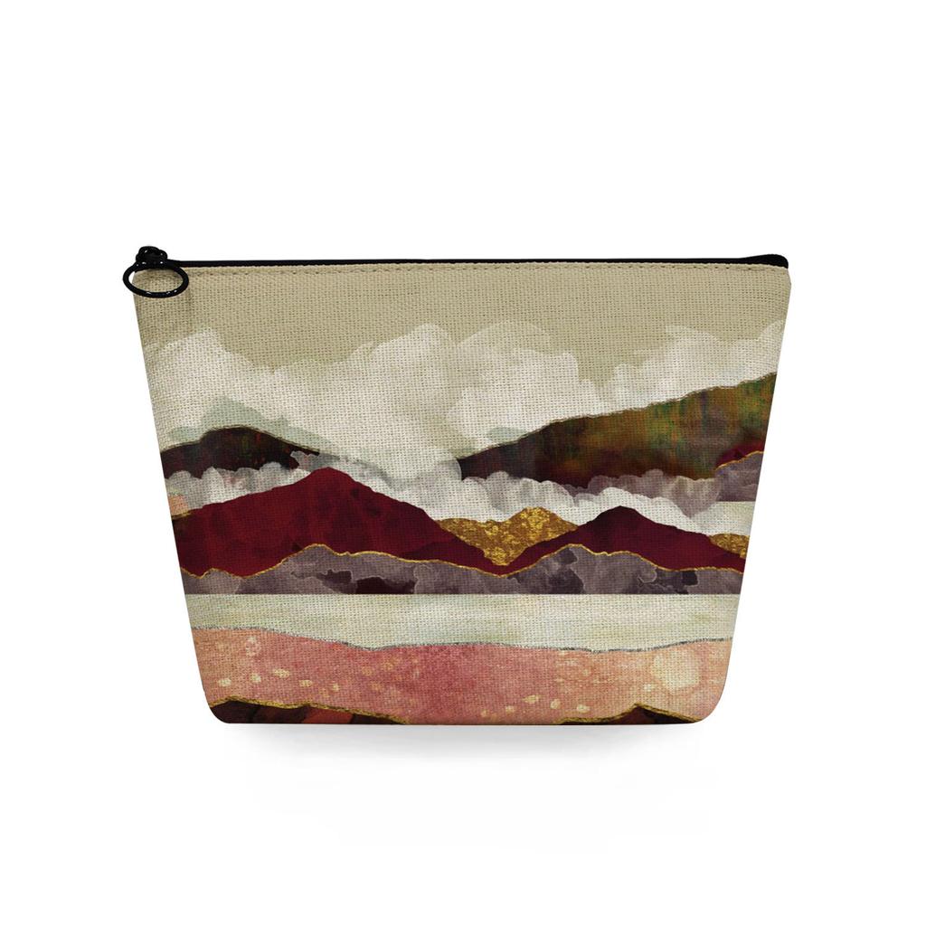 Women Landscape painting Print Cosmetic Bag Toiletries Organize Travel Storage Case 6753 KTB