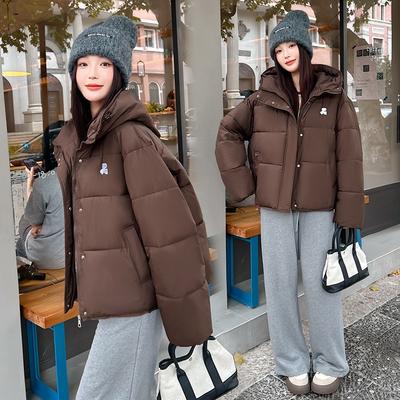 Свободная толстовка-хлебная одежда женская весенняя с новым дизайном, утолщенная теплая хлопковая одежда, короткая куртка