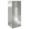 Parcel Drop Box with Door Silver 47.5 x 38 x 59 cm Galvanized Steel