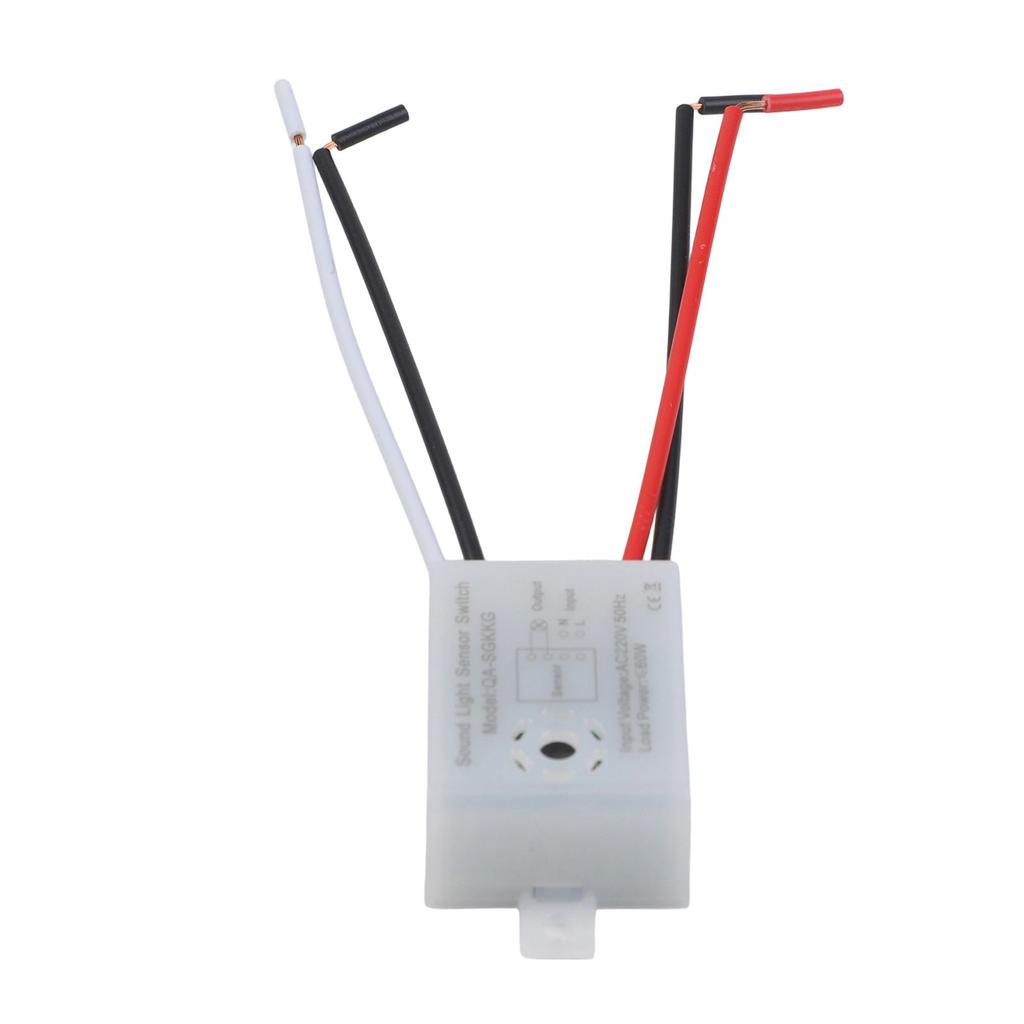 Auto On Off Switch 220V Sensor Switch Semi-Outdoor Areas Wide Compatibility Delay Shut-Off Function Fire Retardant Material