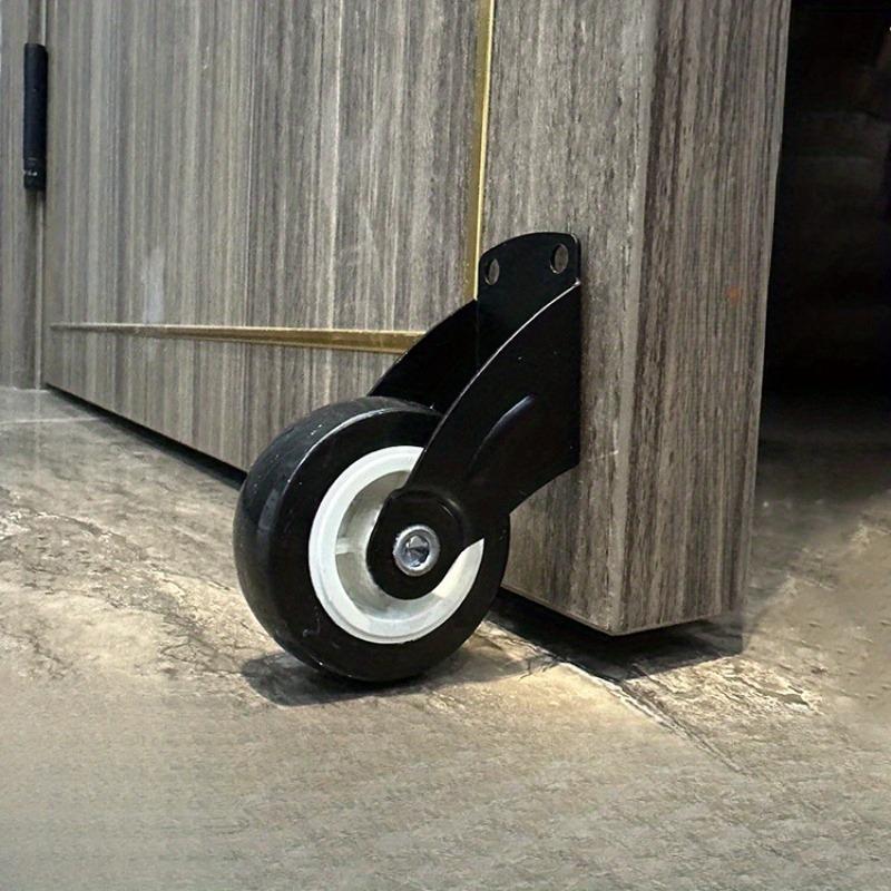 2 шт. Опорное колесо для двери - Прочный алюминиевый сплав, Защита от падения и износостойкость, Вертикальная шарнирная основа для плавного скольжения по деревянным и стальным дверям