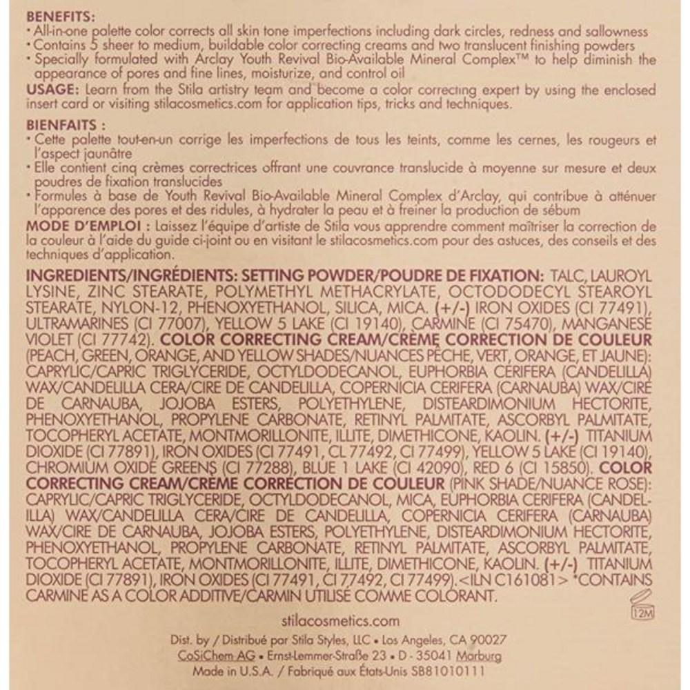 Палитра корректоров цвета Stila Correct And Perfect All-in-One 128 г, 04 унции, 1 упаковка