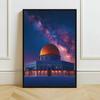 Islamic Mosque Kaaba Canvas Poster Watercolor Muslim Scripture Canvas Paint Print Modern Picture Living Room Home Decor Cuadros