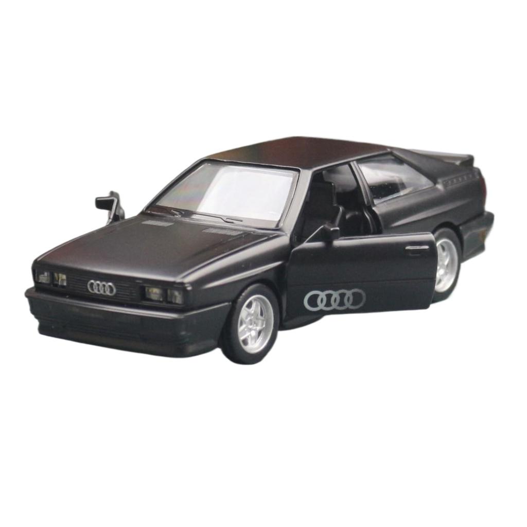 1/36 Scale Quattro Toy Car Model Miniature Free Wheel Pull Back Doors Openable Diecast Metal Collection for Children Boy