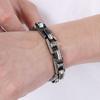 Винтажный мужской браслет из нержавеющей стали для мужчин, крутой, ширина 12 мм, открытые звенья цепи, браслеты мужские, длина 21,5 см
