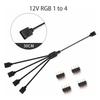 Синхронизирующий кабель для материнской платы 4-контактный 12V RGB 3-контактный 5V ARGB 1-в-2/1-в-3/1-в-4/1-в-5 Линия расширения