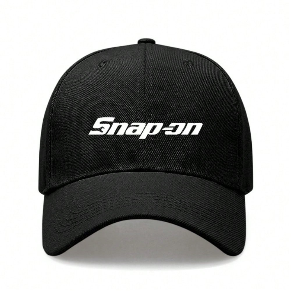 Черная Бейсболка - Принт "Snap-on" Регулируемая Дышащая Легкая Повседневная Уличная Бейсболка Для Мужчин Женщин, Кепка Snapback