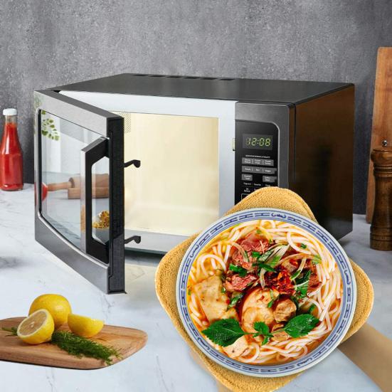 Heating Bowl Cover Microwave Safe Easy Handling Heat Resistant with Corner Edge Design Bowl Pot Holder