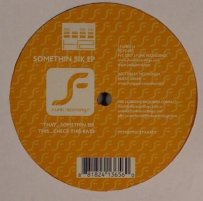 12-дюймовая пластинка H2 - Somethin Sik EP JFUNK014 J:Funk Recordin 2007 UK Dance & Electronica Б/У
