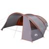 6 Person Tunnel Tent Gray and Orange 700 x 590 x 215 cm