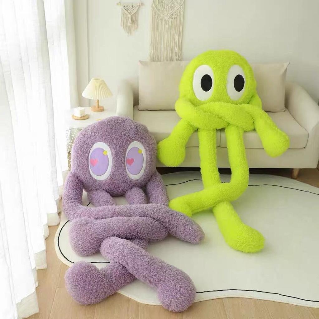 100cm Big Eyes Octopus Doll Giant Plush Toy Long Four Claws Stuffed Underwater Animal Soft Plushie Peluche Boys Girls Gift