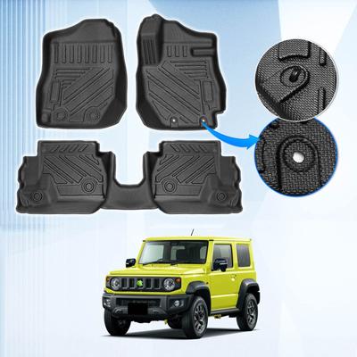 GIMUYA 3D коврики в салон для Suzuki Jimny JB64 / Jimny Sierra JB74 (Автоматическая коробка передач, только для праворульных автомобилей) Комплект из 3 предметов: передний и задний