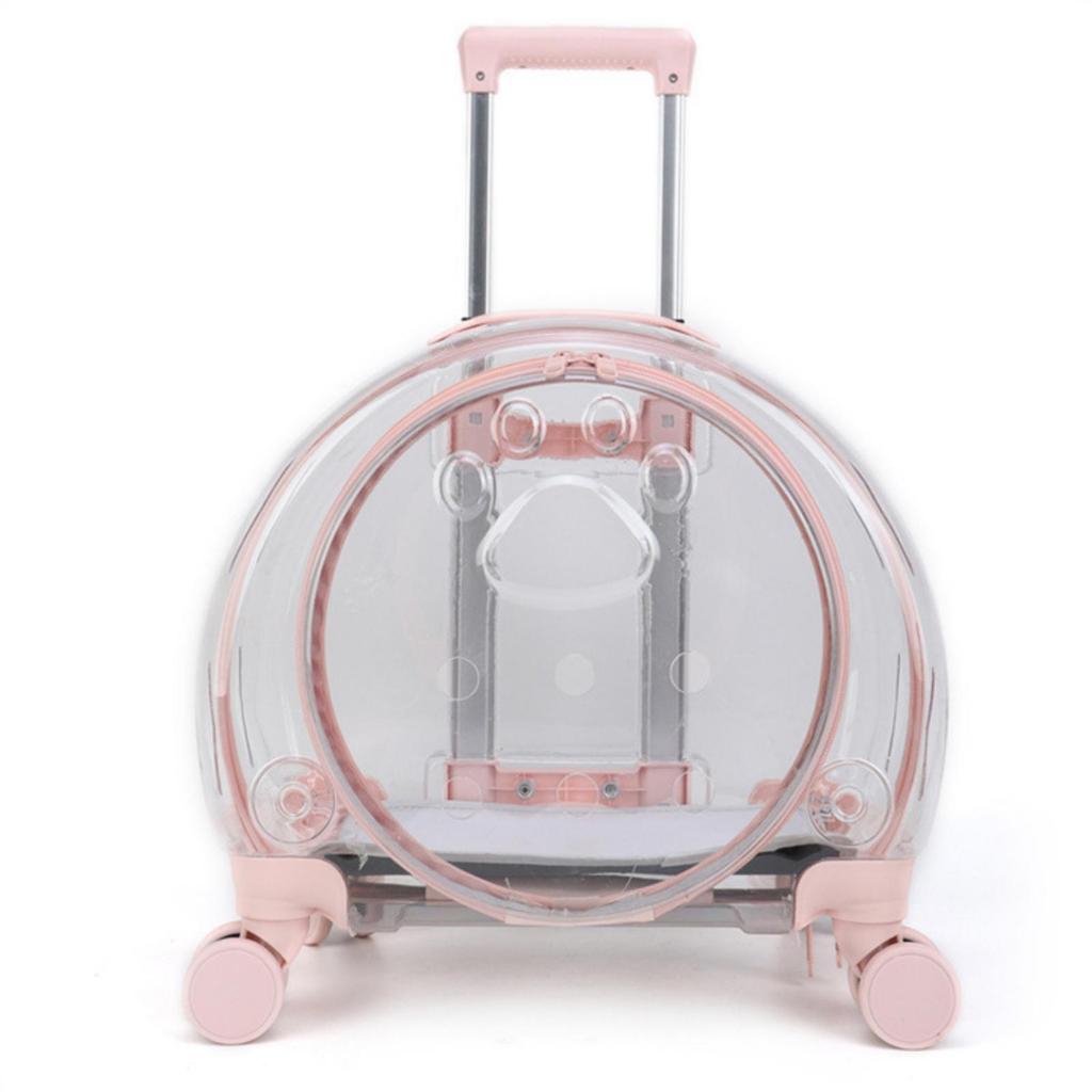 Wheeled Pet Carrier with Wheels Hard-Sided