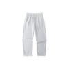 Loose Breathable Straight Leg Knitted Sports Pants Men Bottoms Gray Heather-Gray 152428328-1