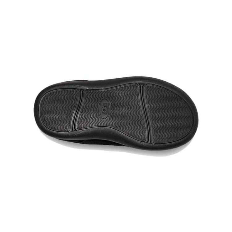 UGG Детские замшевые ботинки с круглым носком на липучке, удобные, низкие, детские ботинки, черные 1143650T-BLK