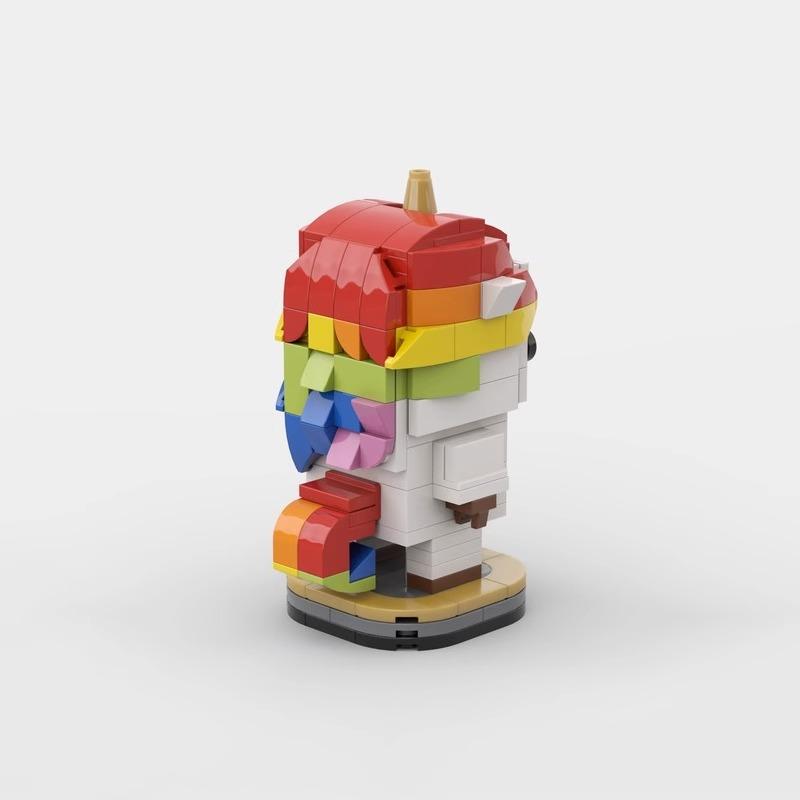 Набор MOC Brickheadz Серия Маленькие Детали Конструктор Игрушка Единорог